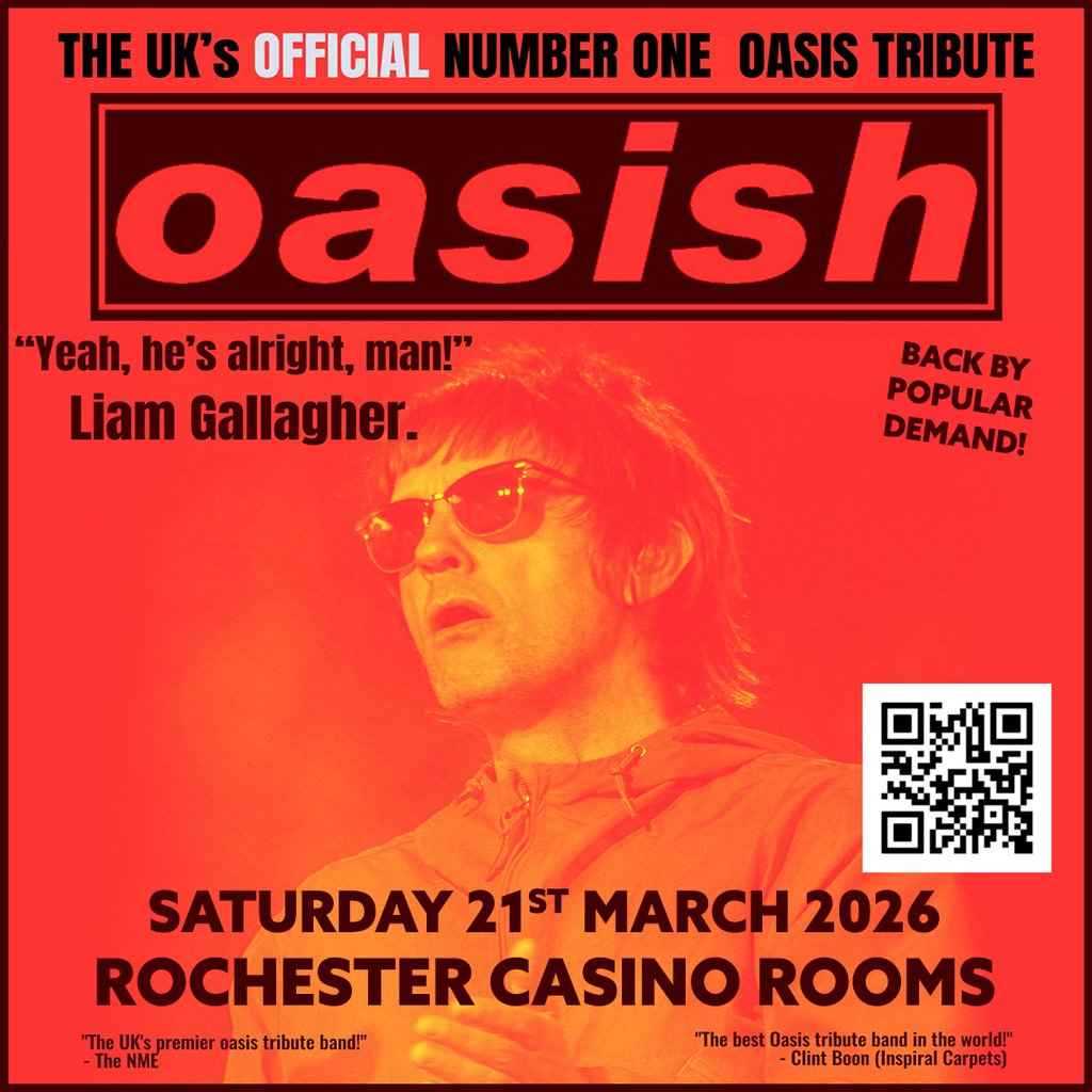 Oasish 2026 Tour – Saturday 21st March 2026