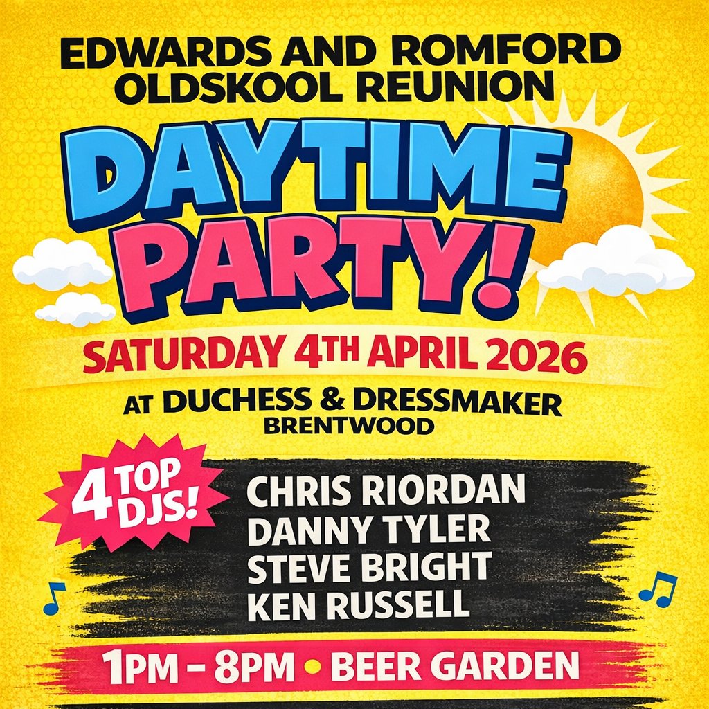 ONE MORE TIME  – Over 30’s Daytime Party